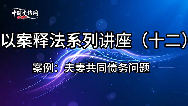 南阳《法治在线》解读夫妻共同债务 详解法律边界