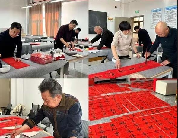 青海省老年大学开展新春送福进社区志愿服务